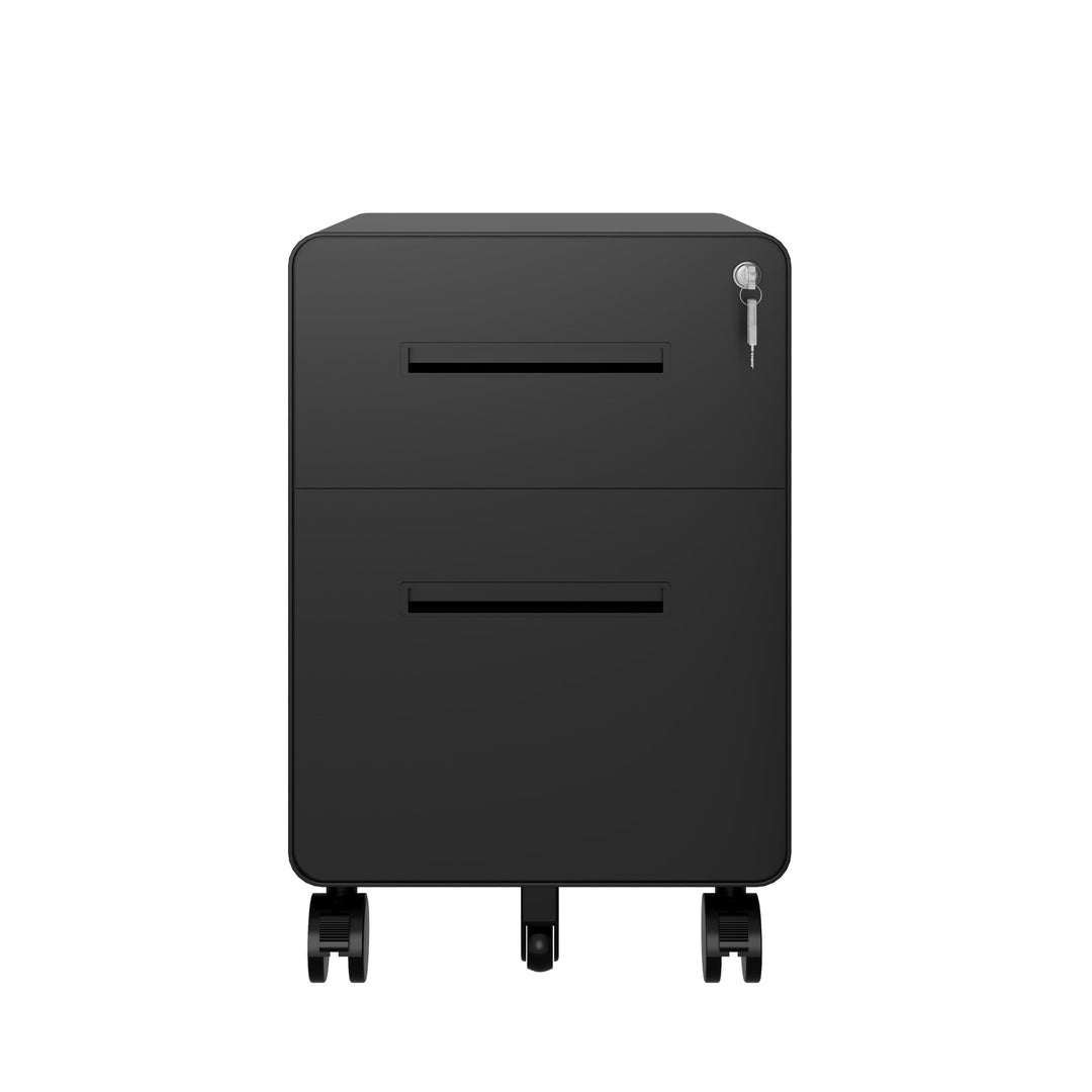 BISLEY Rollcontainer EasyRoll: mit 1 Schublade und 1 Hängeregistaturschublade/Bürocontainer schwarz/