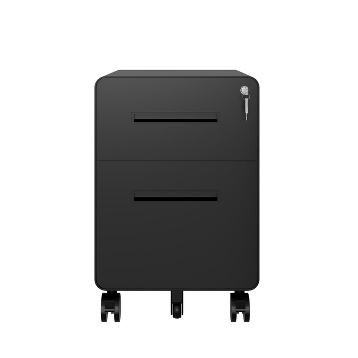 BISLEY Rollcontainer EasyRoll: mit 1 Schublade und 1 Hängeregistaturschublade/Bürocontainer schwarz/