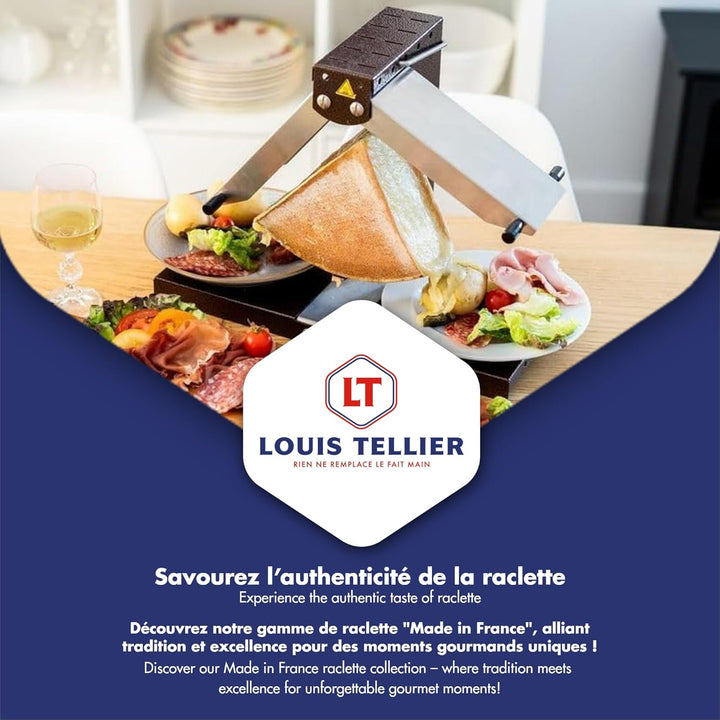 Louis Tellier - Raclettegerät Brézière® Signature Inox - Angepasste Grösse für 1/4 oder 1/6 Laib - 1