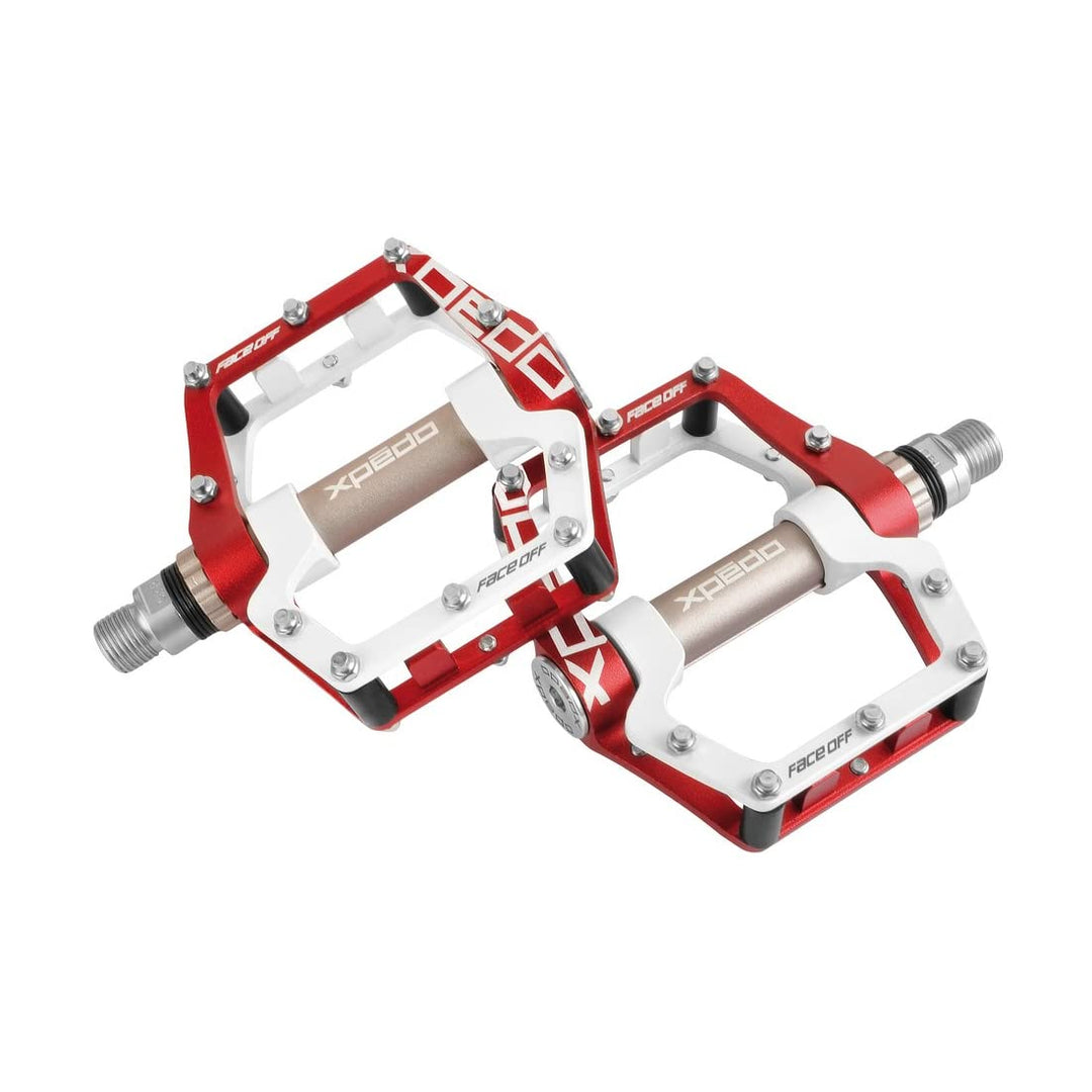 Xpedo Pedal Faceoff 18 Red/Pearl White, Red/Pearl White