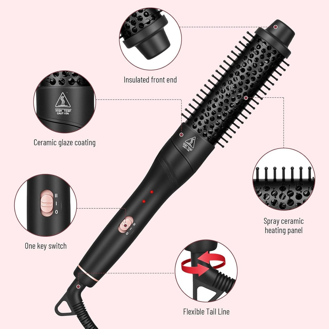 Thermal Brush, Lockenstab, Lockenbürste,38mm Thermobürste, Heisse Rundbürste für Blowout Express, Th