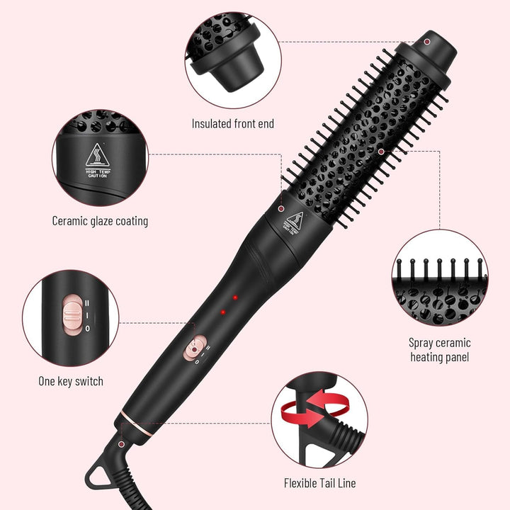 Thermal Brush, Lockenstab, Lockenbürste,38mm Thermobürste, Heisse Rundbürste für Blowout Express, Th