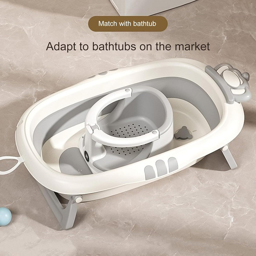 Baby Badewannen Sitzhilfe | Rutschfester Badesitz Mit Temperatur-Sensor Für Sitzende Babys,Sicherhei