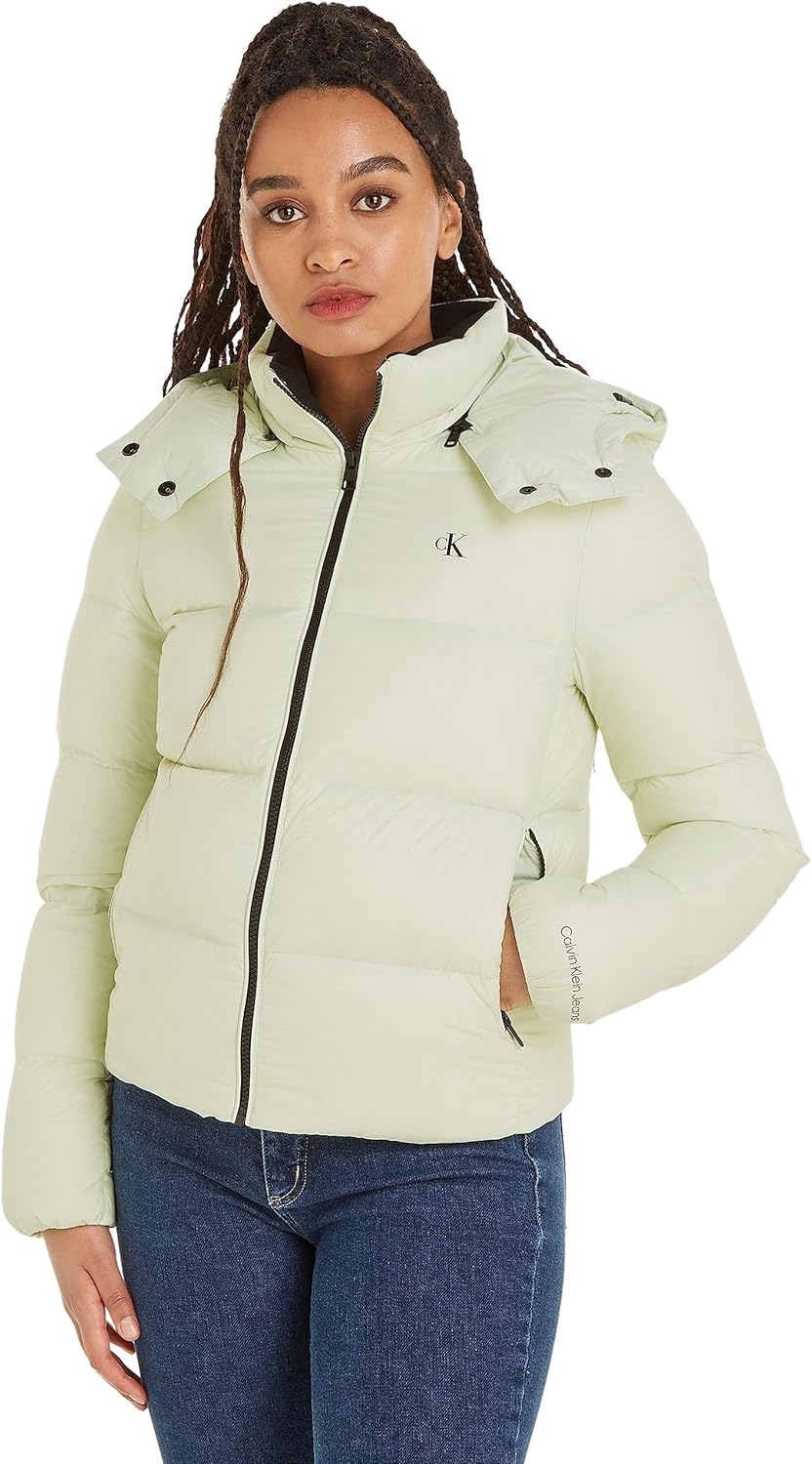Calvin Klein Damen Daunenjacken, Grün (Canary Green)
