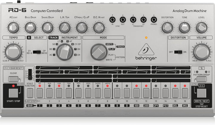 Behringer RD-6-SR Silber RHYTHM DESIGNER RD-6 Single, Silber RHYTHM DESIGNER RD-6 Single