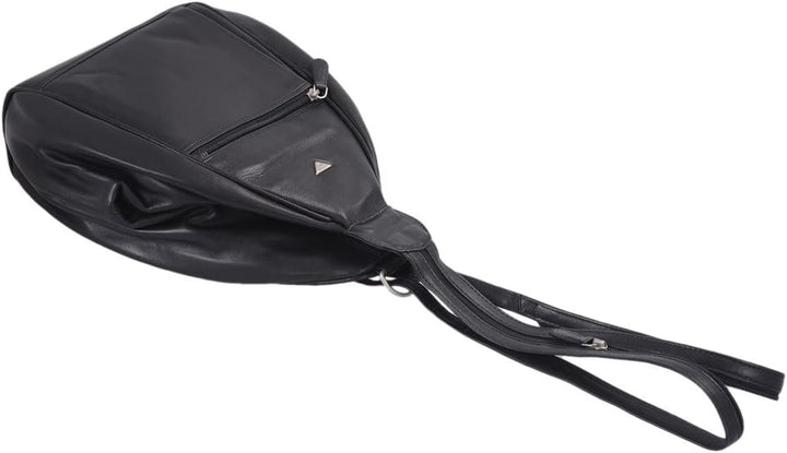 Rucksack LOUANA in Echt-Leder, schwarz, 20x33x12cm