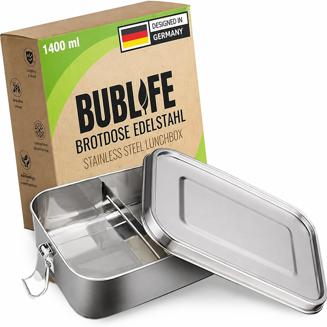 1400ml Brotdose, Lunchbox, Brotdose Kinder mit Fächern, Bento Box Kinder, Jausenbox, Lunchbox Erwach