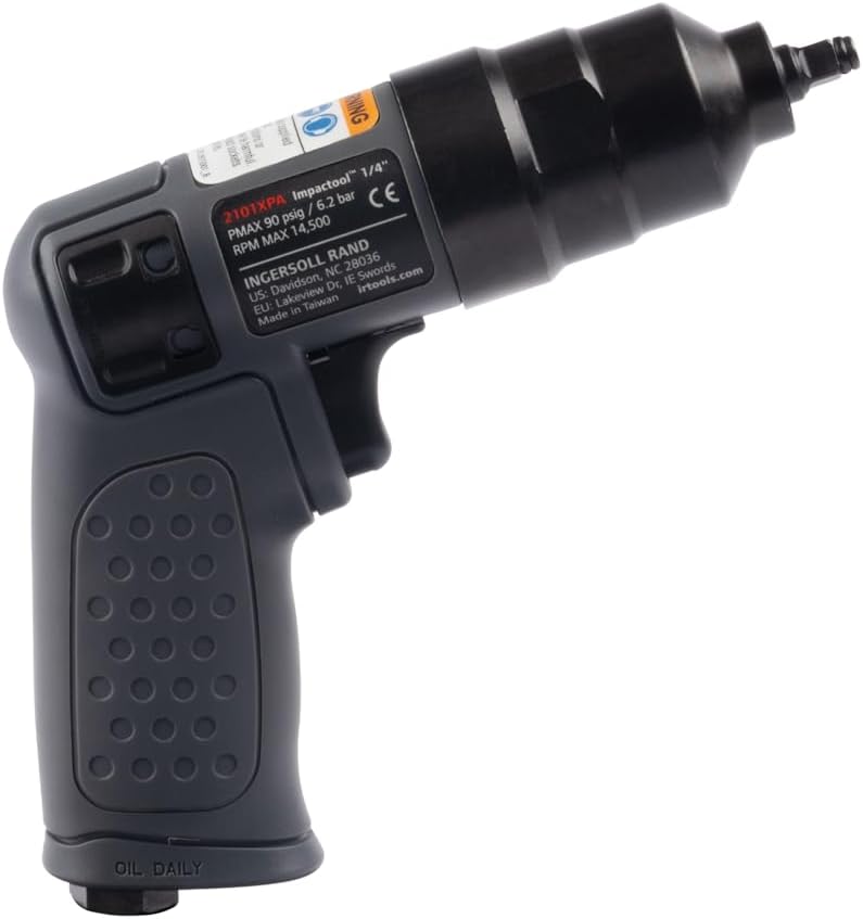 Ingersoll Rand 1/4" Mini Druckluft Schlagschrauber 2101KA mit Steckschlüsselsatz, Set mit Steckschlü