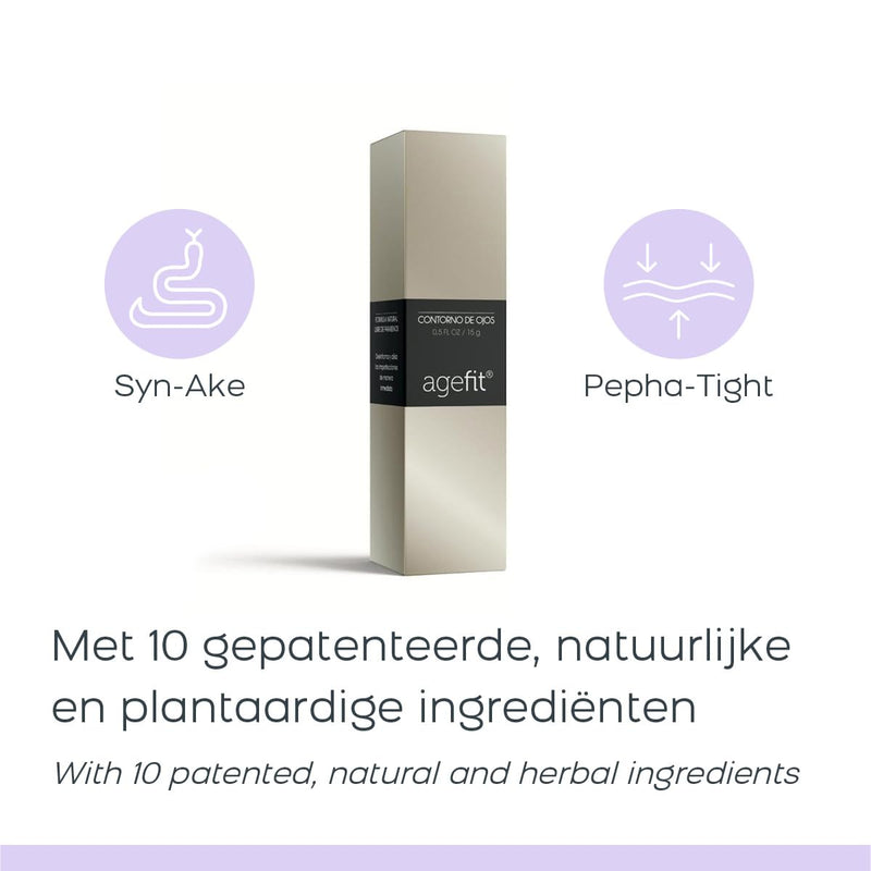 Agefit Anti-Aging Serum Gesichtspflege Augencreme zur Minderung von Falten - Set von 2x 15 ML - Mild