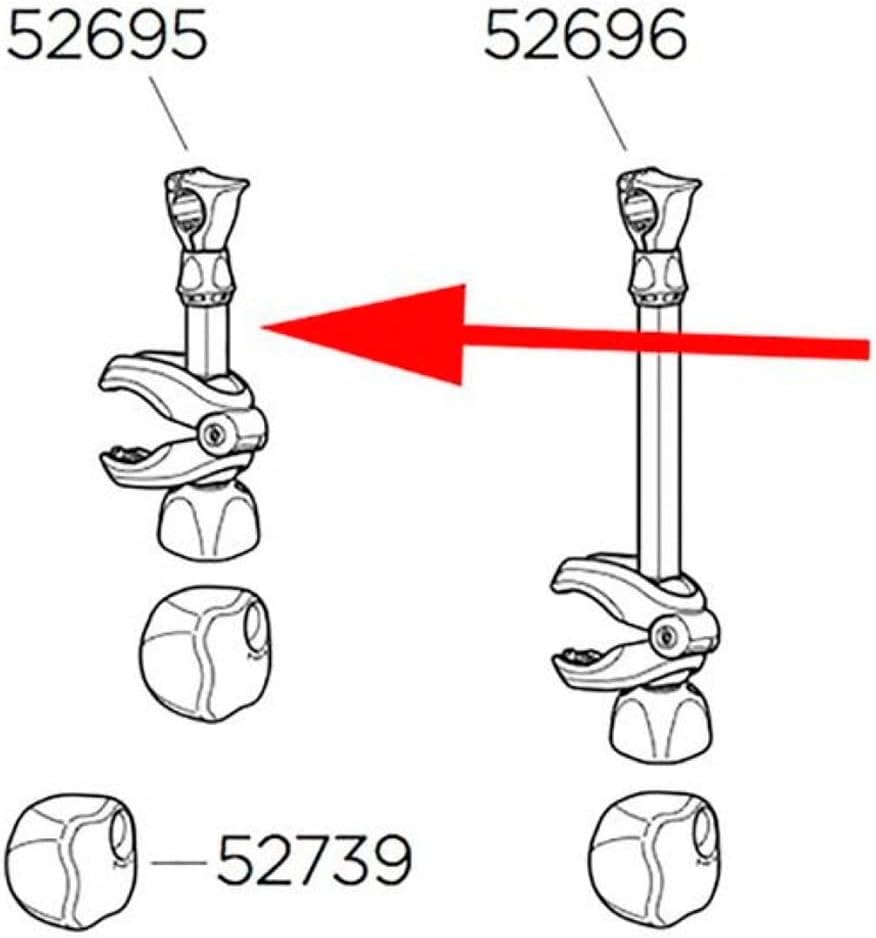 Thule Unisex – Erwachsene Rad kurz Rahmen-Haltearm, schwarz, 1size