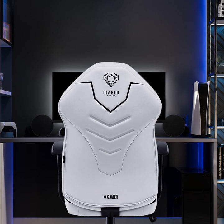 Diablo X-Gamer 2.0 Gaming Stuhl Bürostuhl Stoffbezug Ergonomisches Design Lendenwirbelkissen Softpad