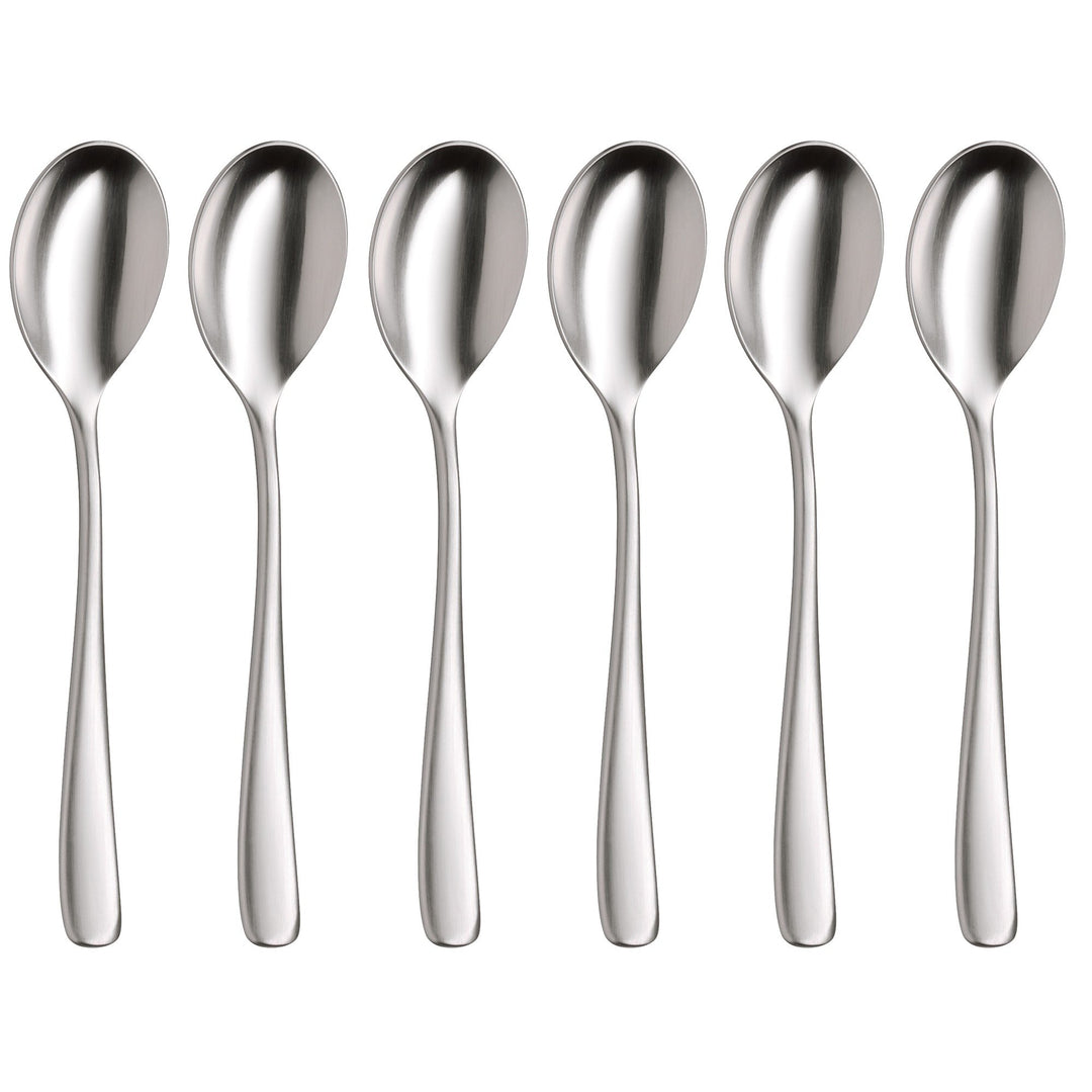 WMF Vision Espressolöffel Set 6-teilig, 10,8 cm, Cromargan protect Edelstahl mattiert, kratzbeständi