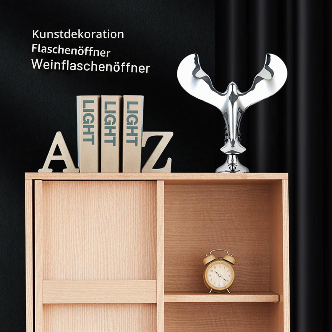 Vogel-Flaschenöffner – Silber, Zink, Flaschenöffner, Bar-Zubehör, Wohnkultur