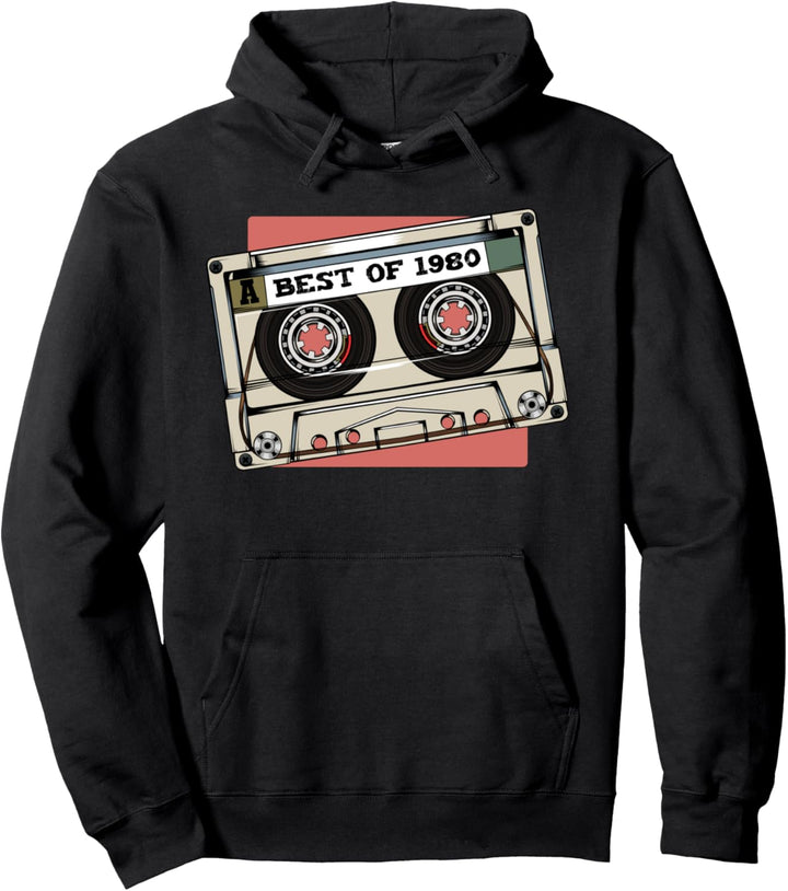 Best Of 1980 Retro Musik Kassette 40 Jahre Alt Geburtstag Pullover Hoodie