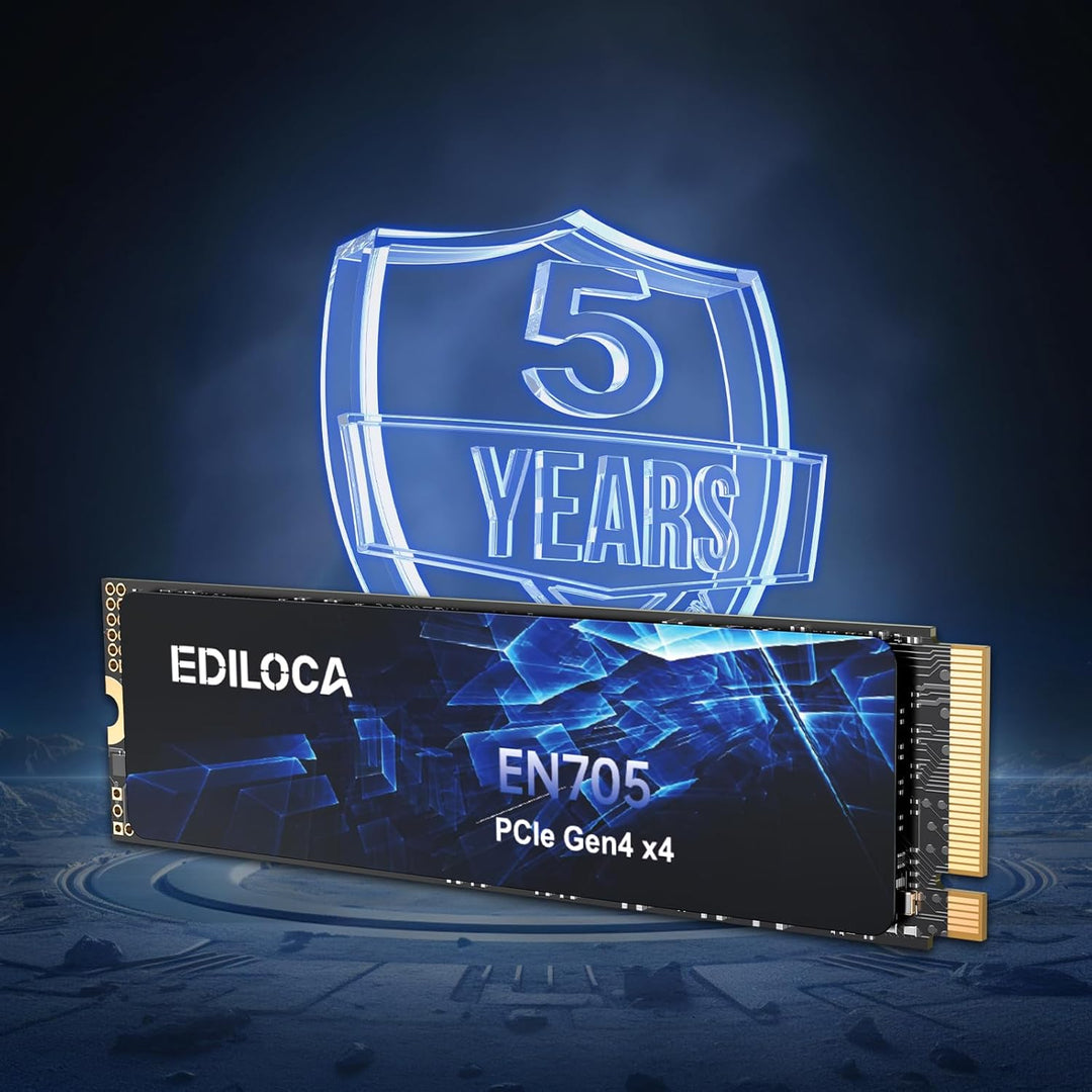 Ediloca M.2 SSD NVMe PCIe Solid State Drives Interne SSD (5000MB/s, 500GB) 500GB 5000MB/s, 500GB 500