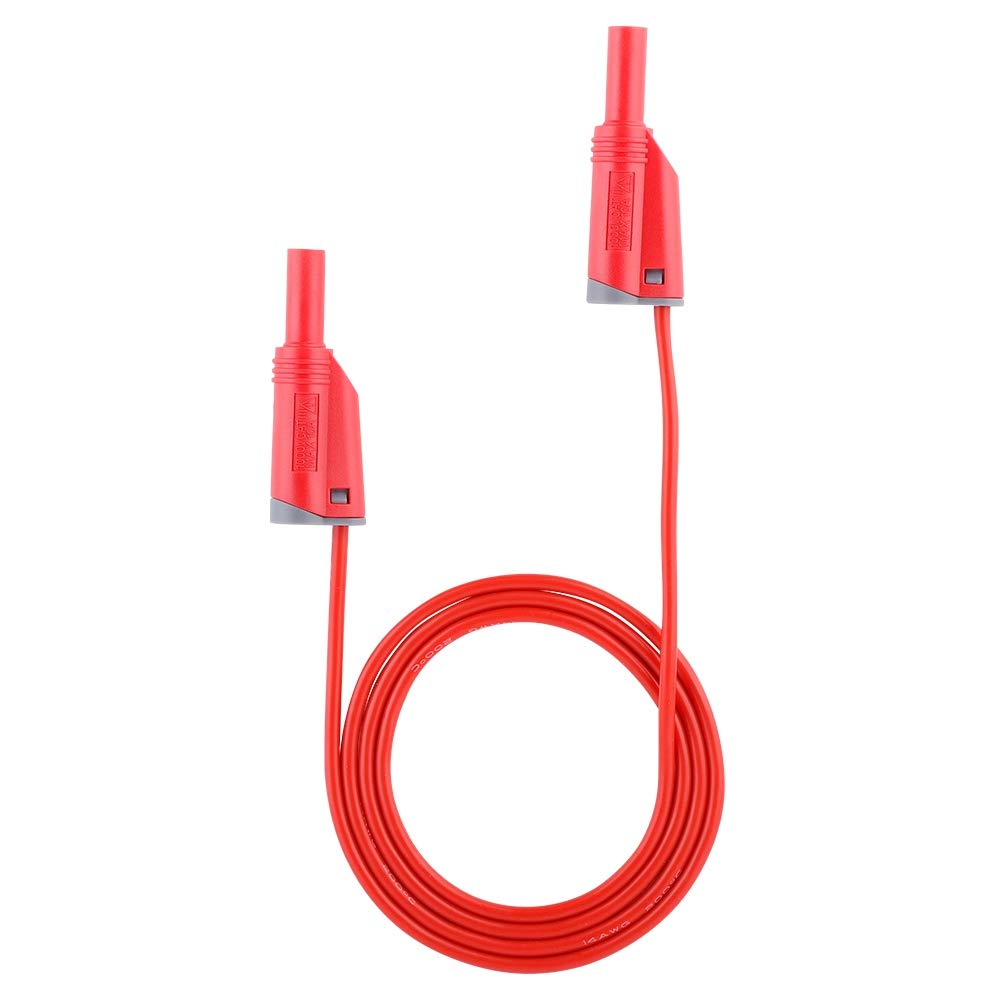 5 stücke 3.3ft P1050-1 4mm Messleitung Bananenstecker Sicherheit Weiche Silikon Draht Stapel Messlei