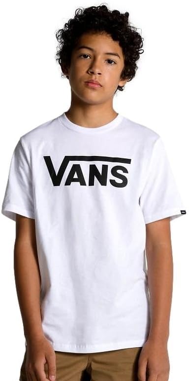 Vans Unisex Kinder Classic T-Shirt 8-10 Jahre White-black, 8-10 Jahre White-black