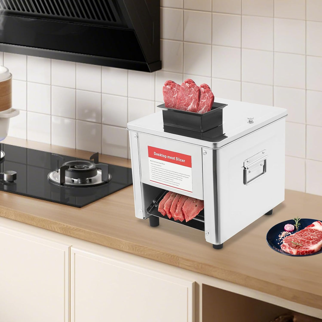 Elektrischer Fleischwolf, 850 W, elektrischer Fleischwolf aus Edelstahl mit Schneideplatte zum Schne