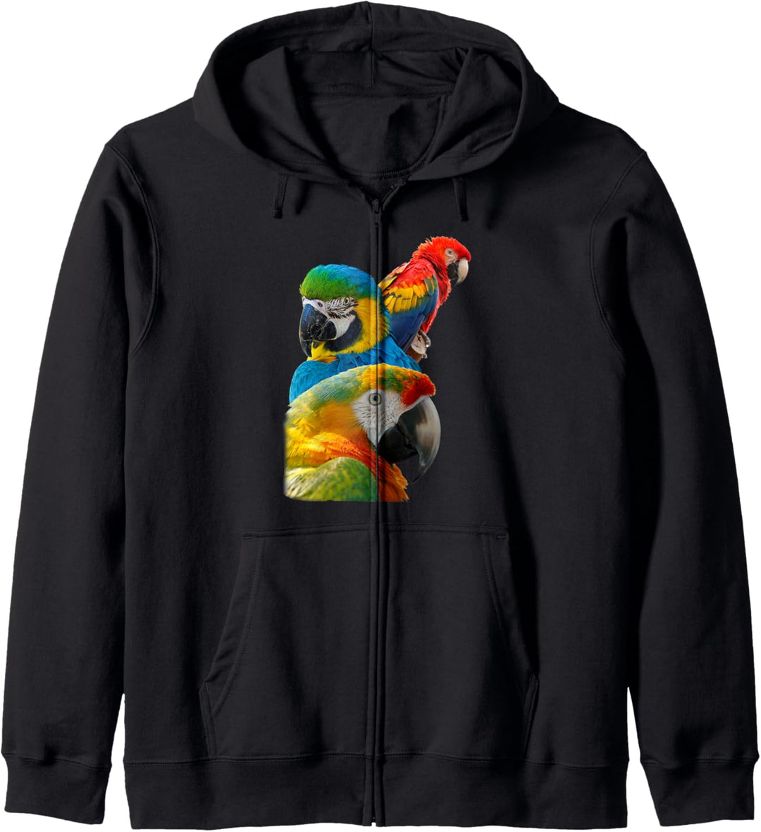 Papagei Vogel Geschenk Exotisch Damen Herren Kapuzenjacke
