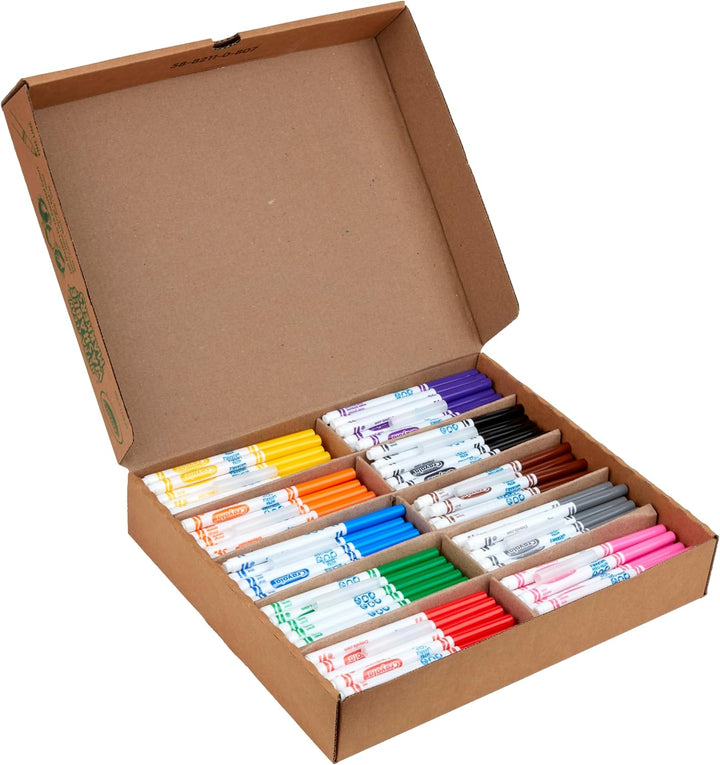 Crayola 200ct Classpack Washable Fine Markers 10 colors by Crayola