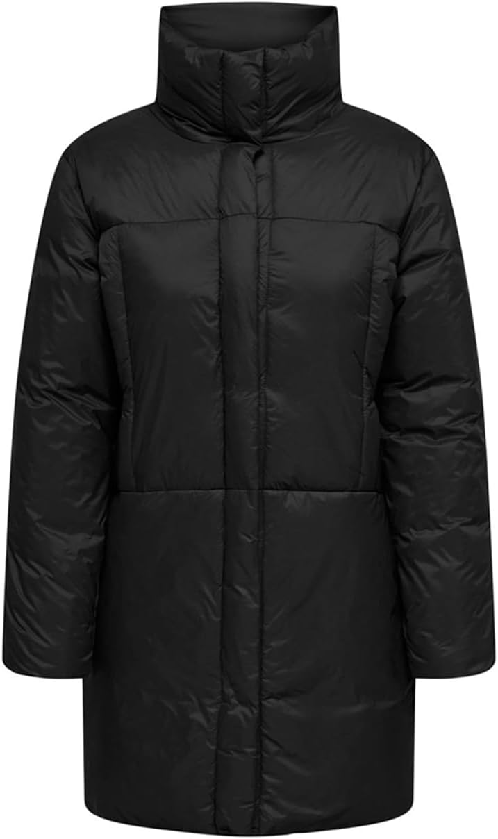 ONLY Damen Onlmax Bf Long Puffer OTW Pufferjacke XL Schwarz, XL Schwarz