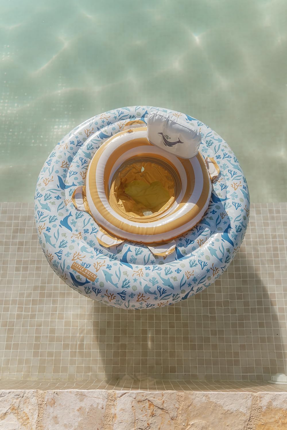 Little Dutch 2012847 Schwimmring/Schwimmsitz für Babys - Ocean Dreams blau