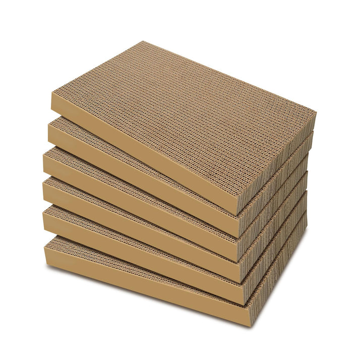 Katzenkratzer 6 Packungen Nachfüllpackung Katzenkratzpad Karton für Indoor Katzen und Kätzchen, Alle