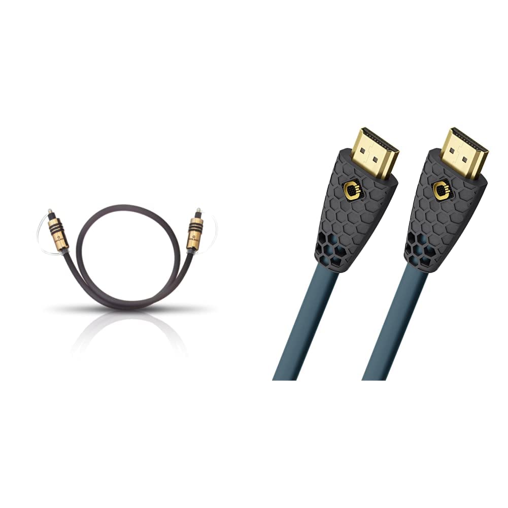 OEHLBACH Hyper Profi Opto 200 - Erstklassiges optisches Digitalkabel mit Toslink-Steckern - 2 m - sc