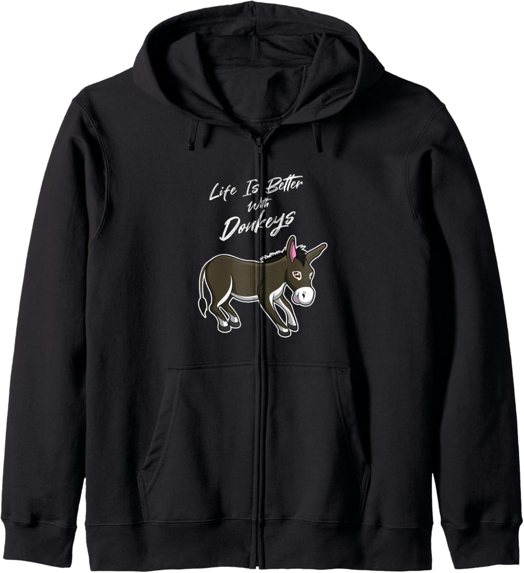 Leben mit Eseln Nettes Baby Esel Kapuzenjacke