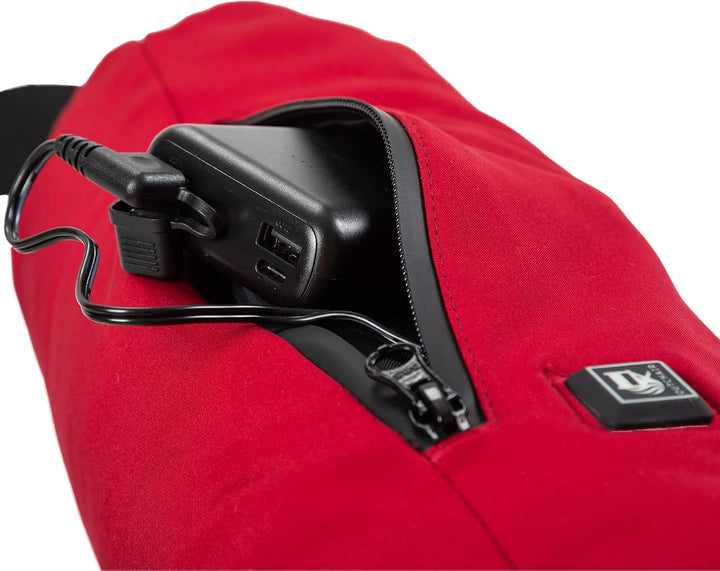 Handwärmer Muff In Unisex Winter Handschuh USB Akku Beheizbar Beheizt red