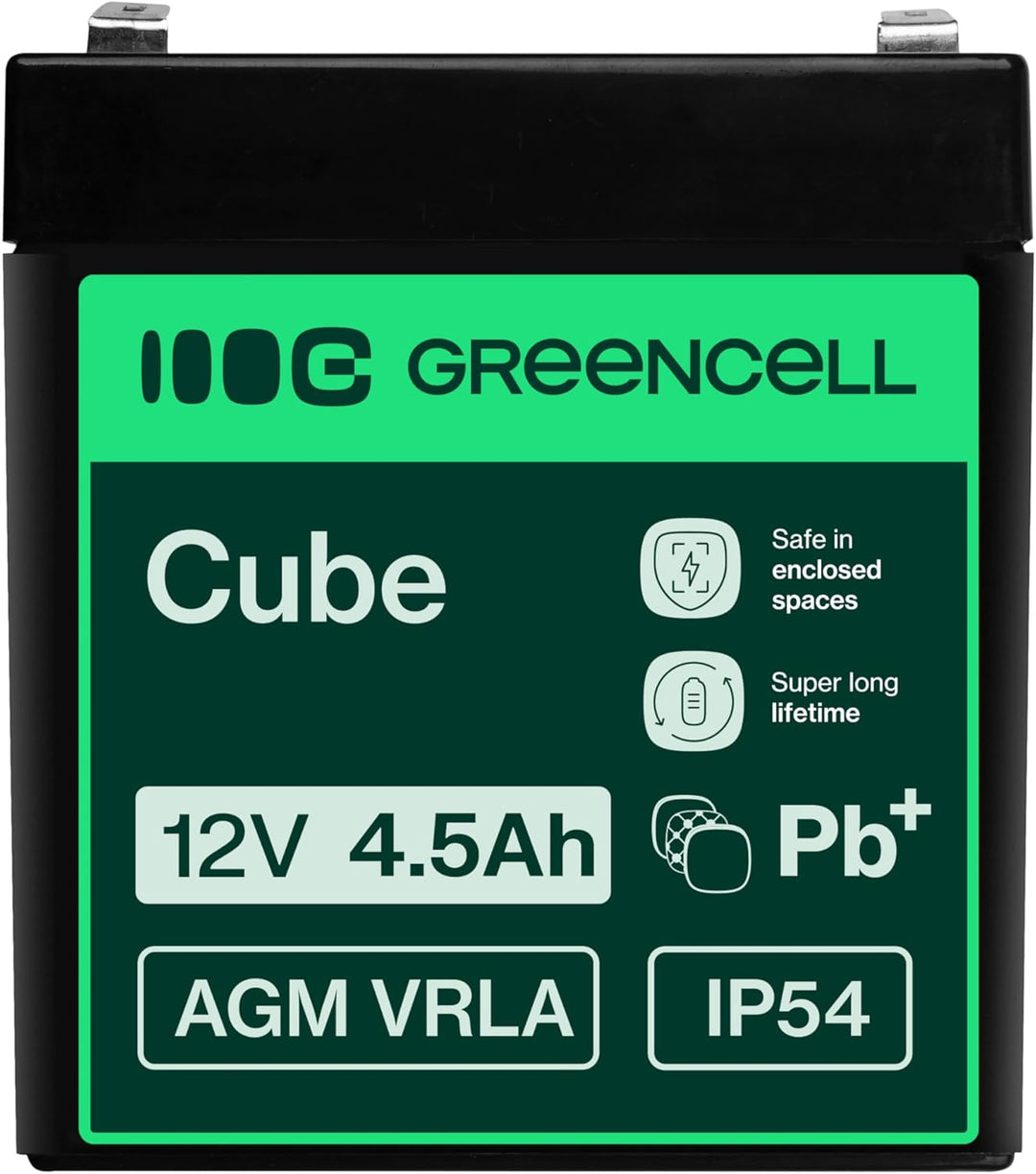 Green Cell® AGM 12V 4,5Ah Akku Vlies Batterie VRLA Blei Batterie Bleiakku Ersatzakku Akkubatterie Ve