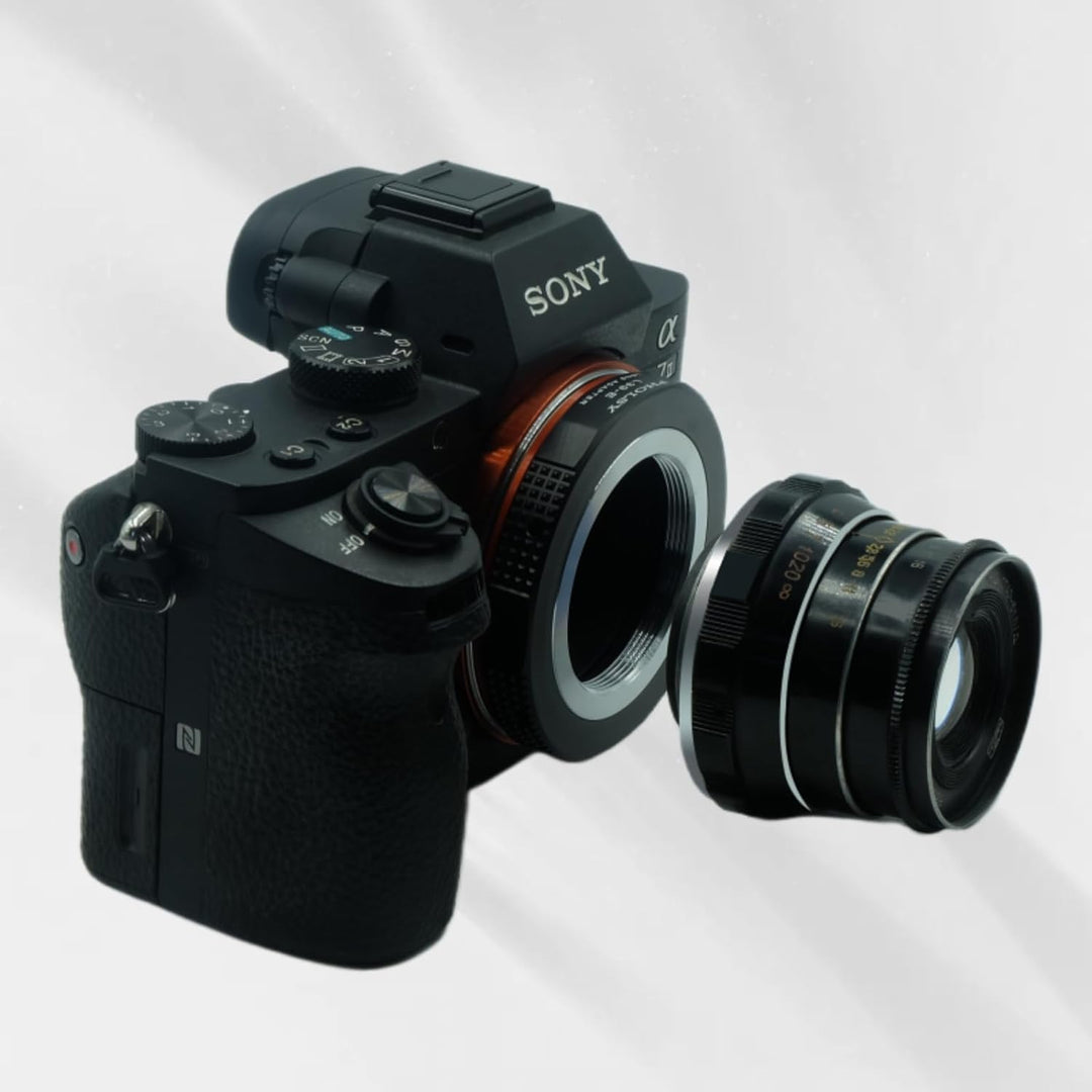 PHOLSY Objektivadapter Leica M39 auf Sony E Kompatibel für Leica L39 M39 LTM 39mm Objektiv auf Sony