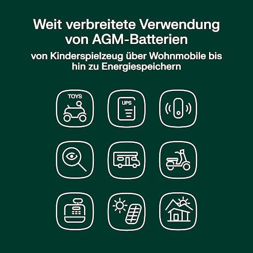Green Cell AGM 12V 7Ah Akku VRLA Blei-Batterie Bleiakku Ersatzakku Gelakku Akkubatterie Zyklenfest U