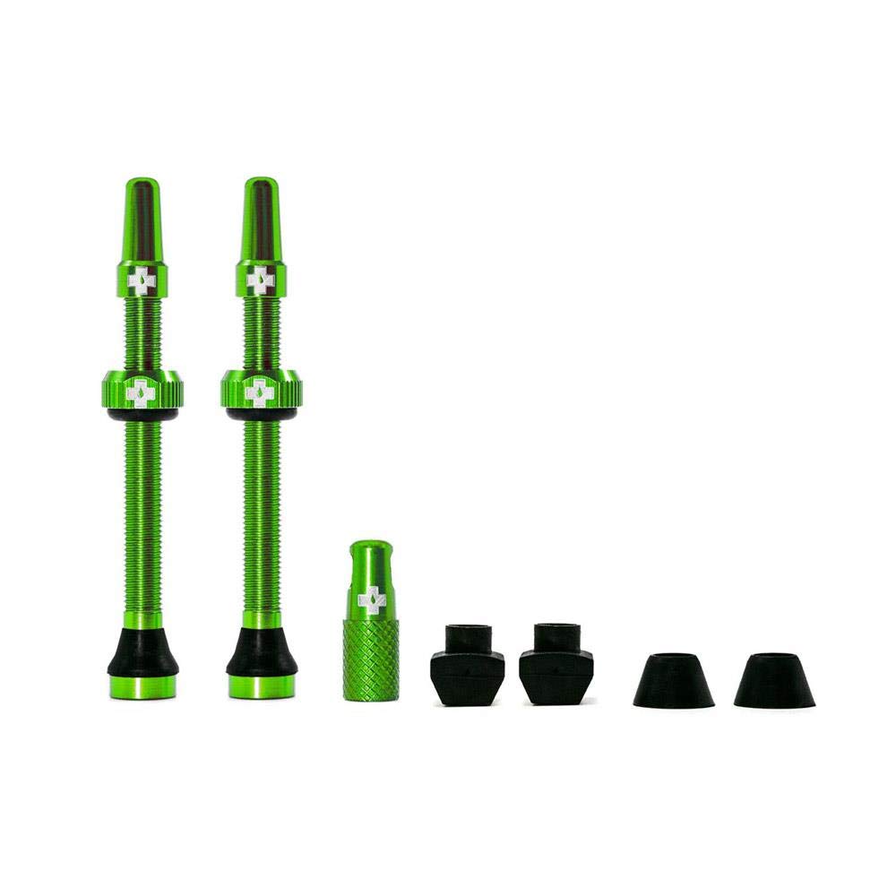 Muc Off 1062 Rohrloses Ventil, grün, 60 mm, Set of 2 grün 60 mm, grün 60 mm