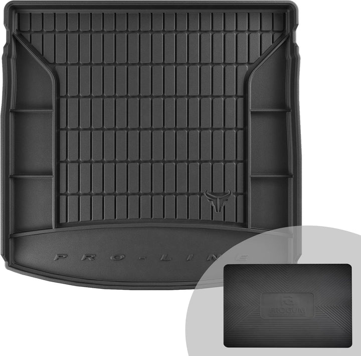FROGUM ProLine 3D Gummimatte Exklusive Auto Kofferraummatte Kofferraumwanne für SEAT Leon III 2012-2