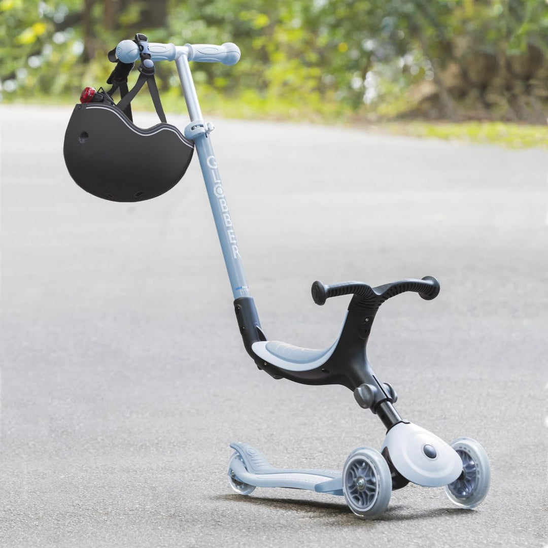 GLOBBER GO-UP Active Lights ECO 3in1 – Tretroller, Dreirad und Laufrad für Kinder – höhenverstellbar