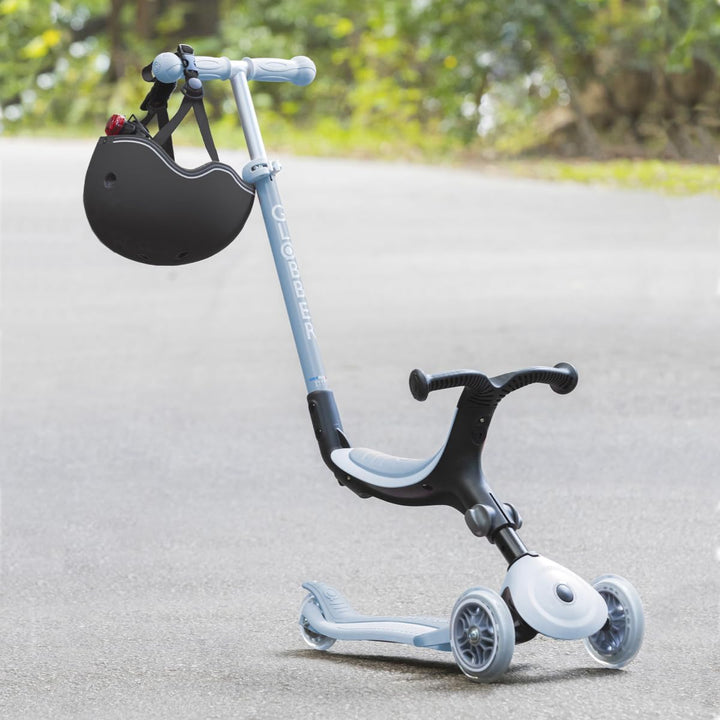 GLOBBER GO-UP Active Lights ECO 3in1 – Tretroller, Dreirad und Laufrad für Kinder – höhenverstellbar