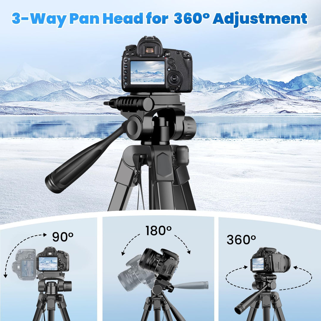 JOILCAN Stativ Kamera 81"/206cm, Upgrade Schwanenhals Handy Stativ mit Fernauslöser & Handyhalterung