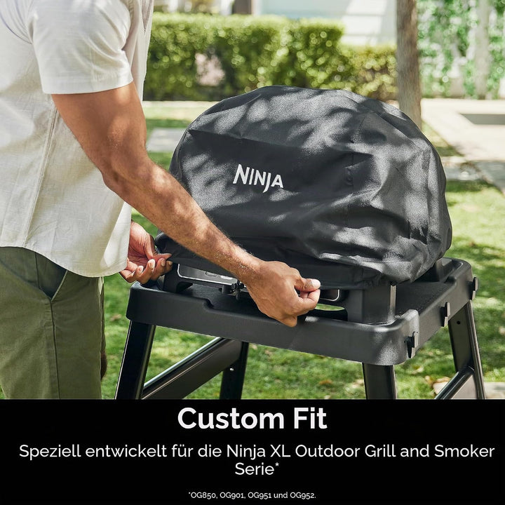 Ninja XSKCOVERXL Woodfire Premium Grillabdeckung Pro, kompatibel mit OG800- und OG900-Serien, UV- un