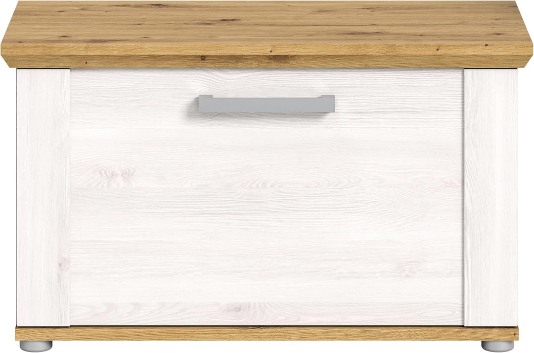 xonox.home Garderobe Verona Sitzbank Bank Garderobenbank Flurbank Truhe in Sibiu Lärche Nb. Absetzun