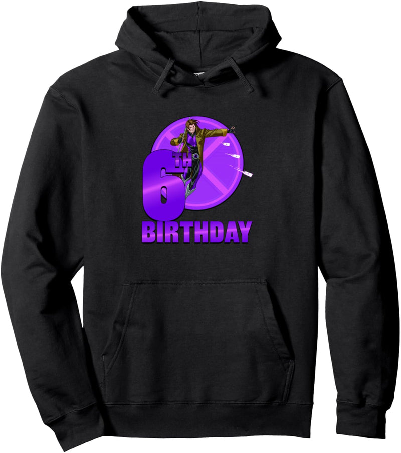 Marvel X-Men Gambit 6th Birthday Badge Pullover Hoodie