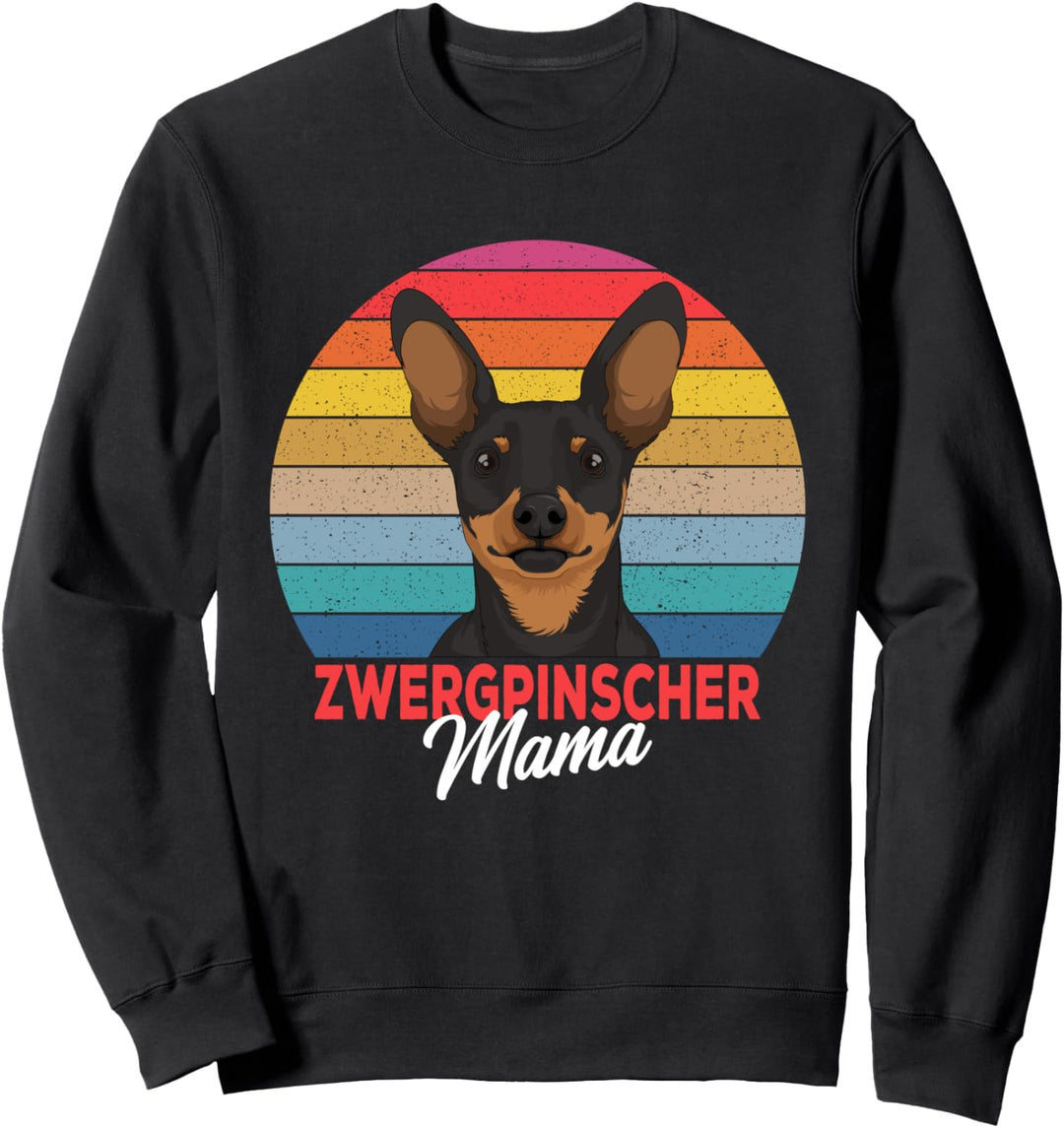 Zwergpinscher Mama Frauchen Hundehalterin Geschenkidee Sweatshirt