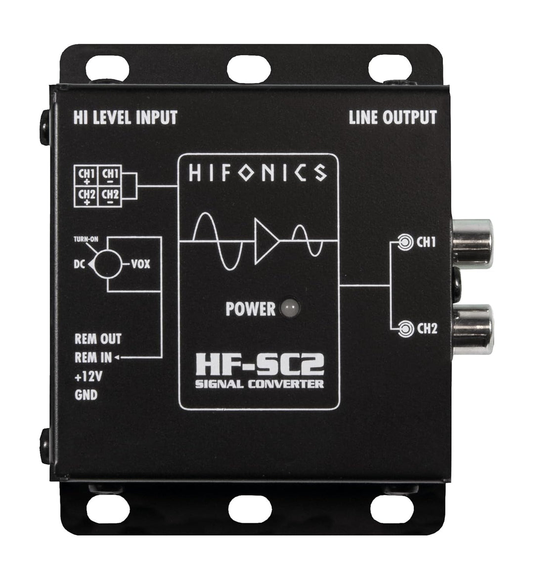 Hifonics HF-SC2-ISO - 2-Kanal "High To Low Level" Konverter mit automatischer Einschaltfunktion und
