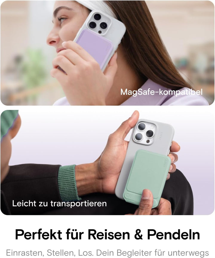 MOFT Stativ für iPhone 17/16/15/14/13/12 Serie, Snap Unsichtbarer Handy Stativ Ständer mit 3 Modi fü