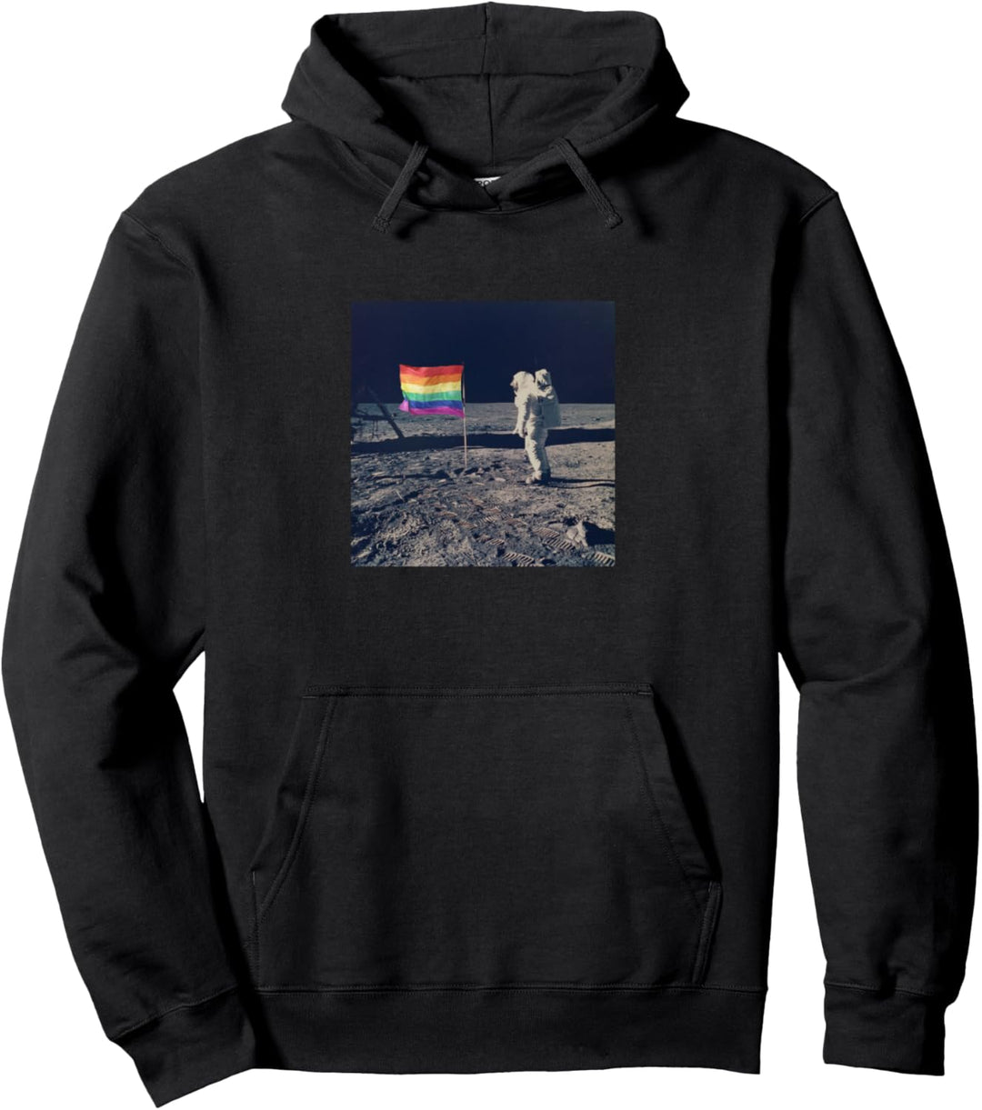 Stolz Mondlandung Grafik LGBTQ Pullover Hoodie