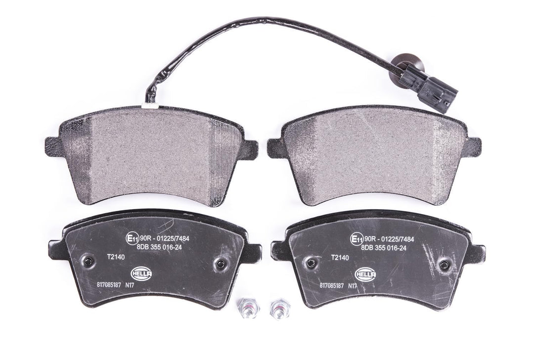 HELLA PAGID 8DB 355 016-241 Bremsbelagsatz - T2140 - Dicke/Stärke: 17.6mm - Bremssystem: TRW - mit i