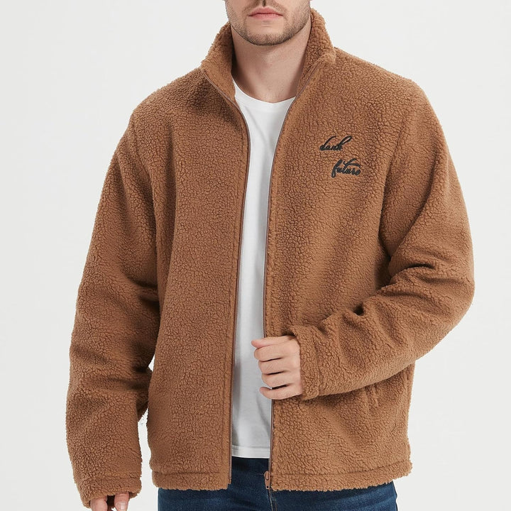 KuschelFleece Pullover für Herren Sweatshirt mit Teddyfell Kuschelpulli Flauschig Teddyfleece Kapuze