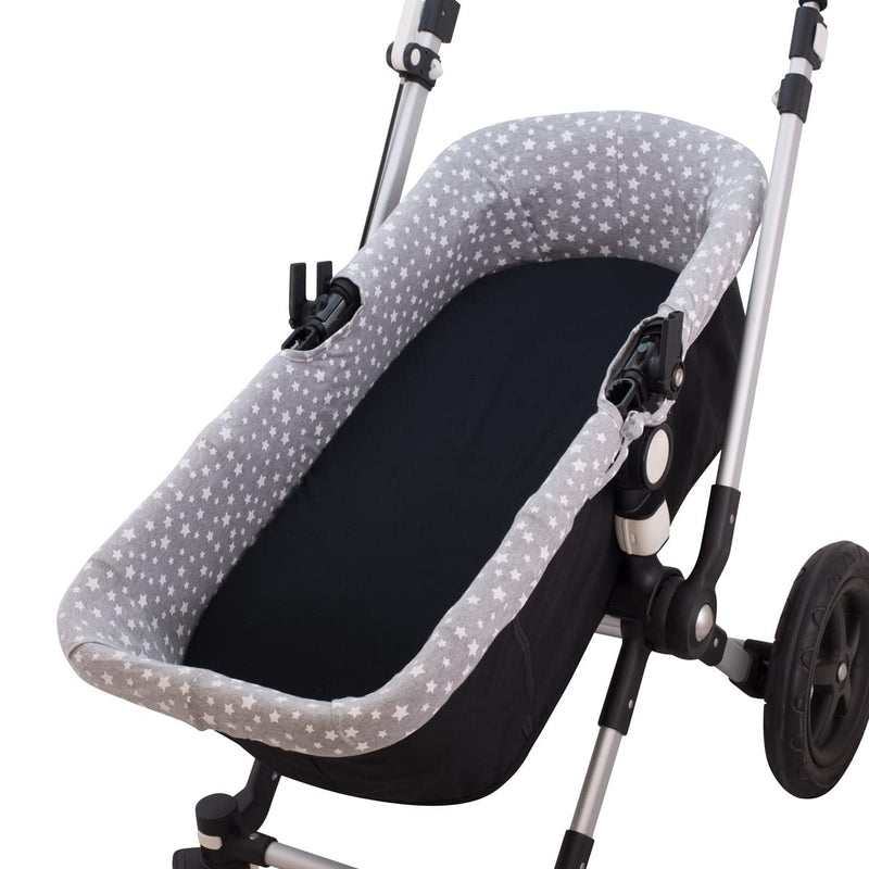 JYOKO KIDS Schutzhülle kompatibel mit Babyschale für Kinderwagen (WHITE STAR), White Star