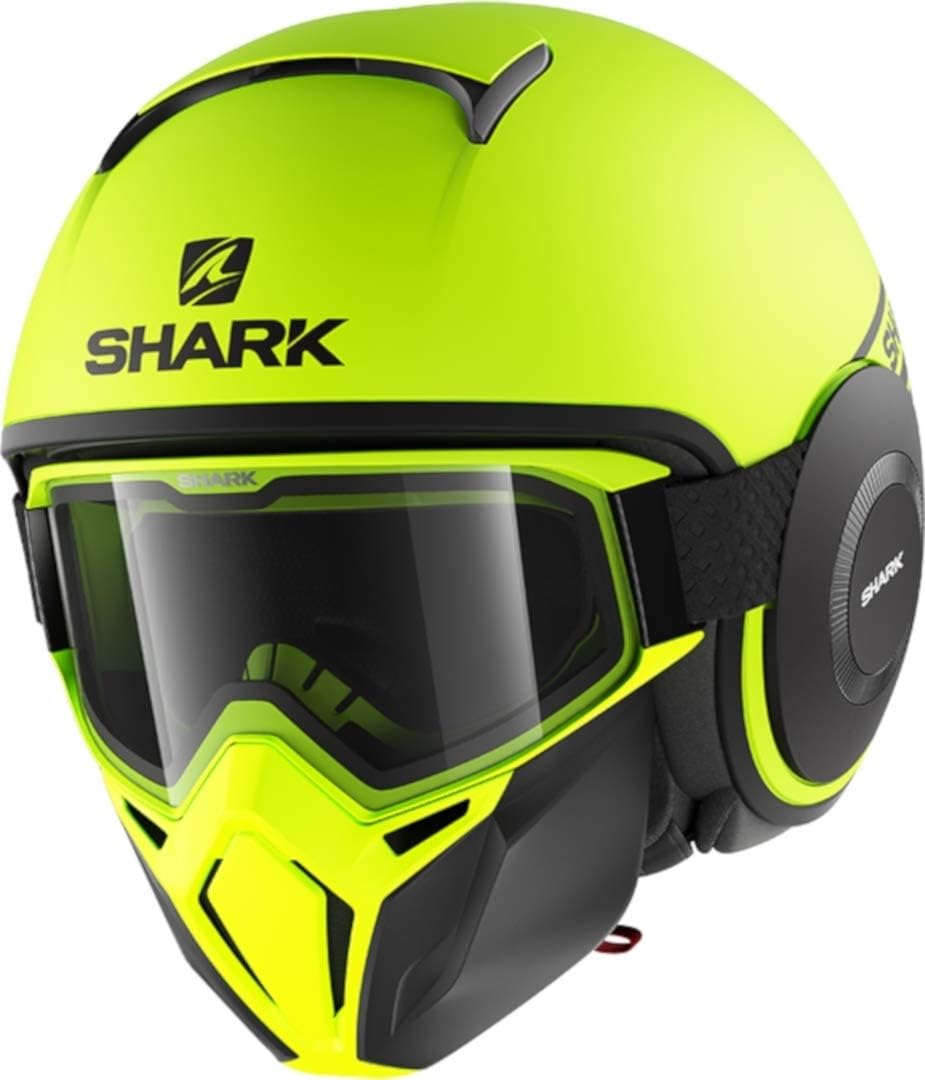 SHARK Herren NC Motorrad Helm, Gelb, XS, XS