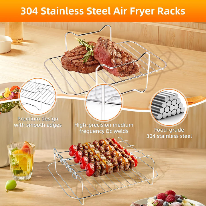 Silikonform Heissluftfritteuse Airfryer Zubehör für Ninja Foodi Max Dual Zone 9.5L Zubehör Heissluft
